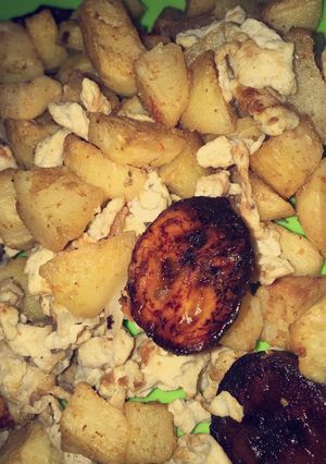 A picture of Oven grilled pototoes.