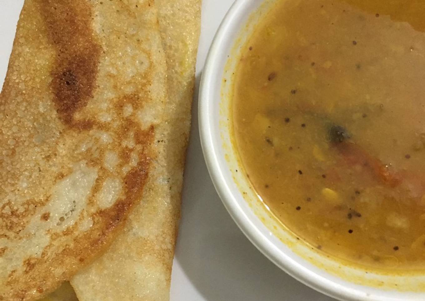 Semolina stuffed Dosa