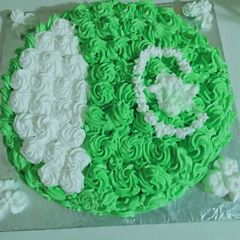 A picture of 🇵🇰 Pakistan flag cake.