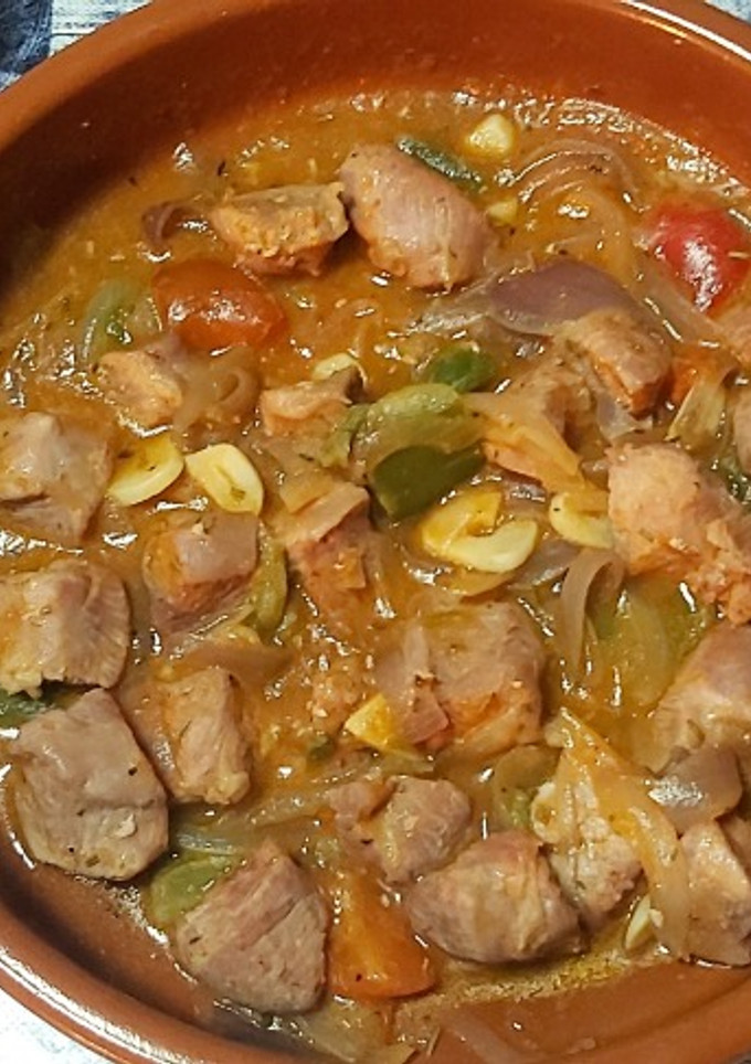 Una foto de Estofado de pavo con verduras