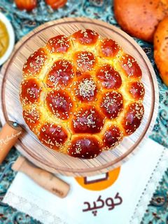 عکسی از دستور نان کندو زنبور بافت پنبه ای (خليةالنحل)