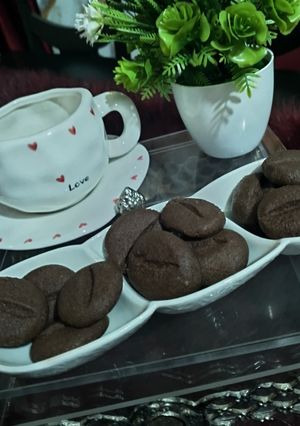 صورة لوصفة بسكويت حبات القهوة ☕