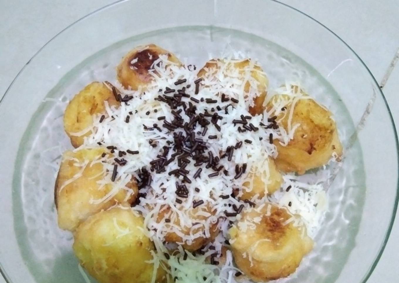 Bola tape goreng keju
