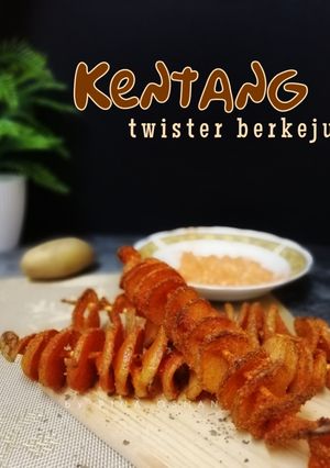 Gambar Kentang Twister Berkeju #Kentang #MaratonRaya