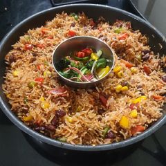 Maxican Rice Platter A picture of Maxican Rice Platter.