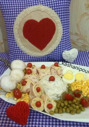 عکسی از دستور سالاد شیکارون