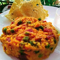 A picture of Mixed vegetable khichidi.