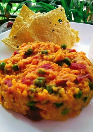 A picture of Mixed vegetable khichidi.