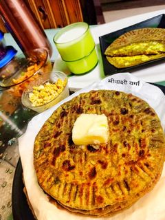 पनीर पालक पराठा (paneer palak paratha recipe in Hindi) रेसिपी मुख्य फोटो