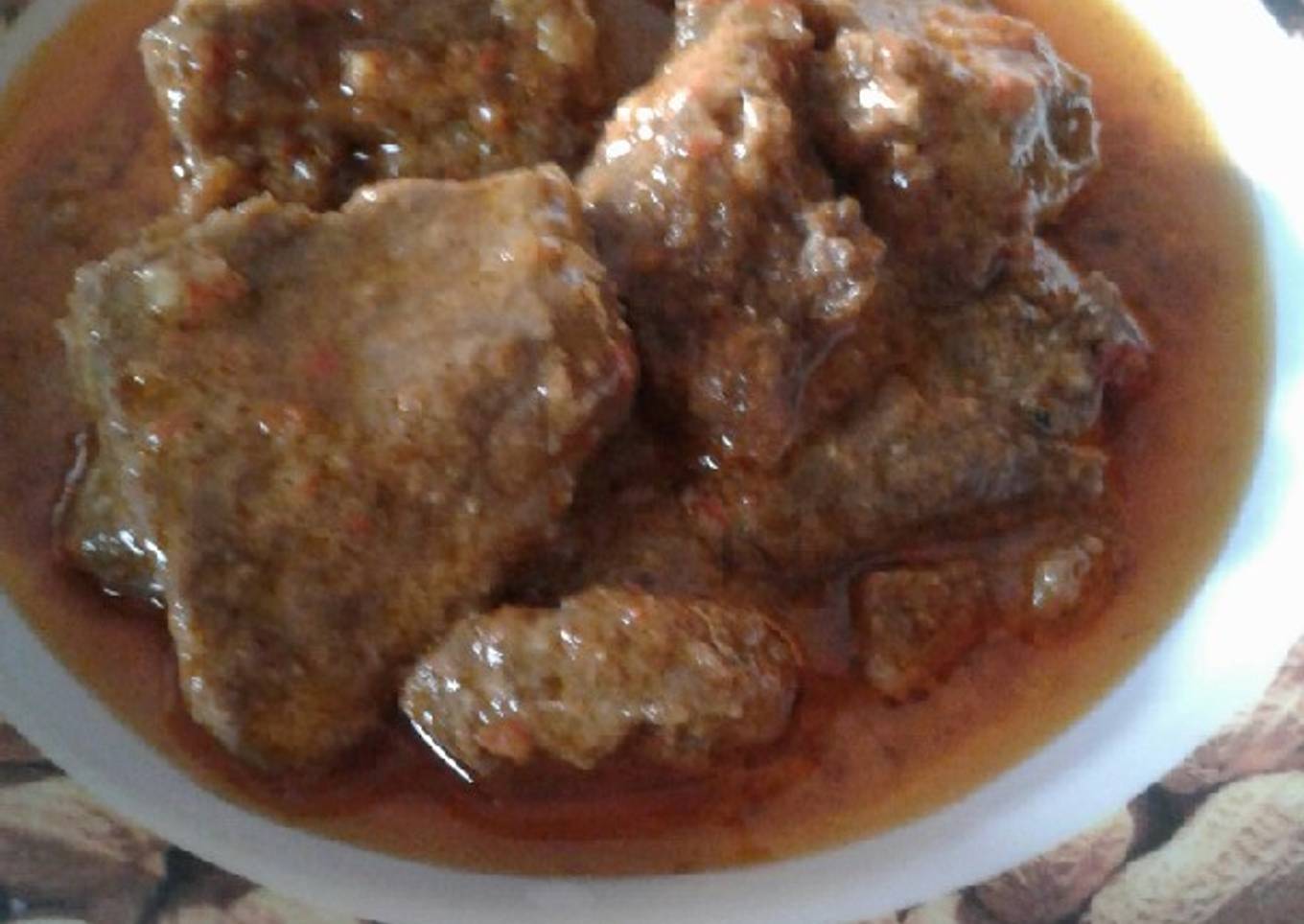 Rendang sapi presto