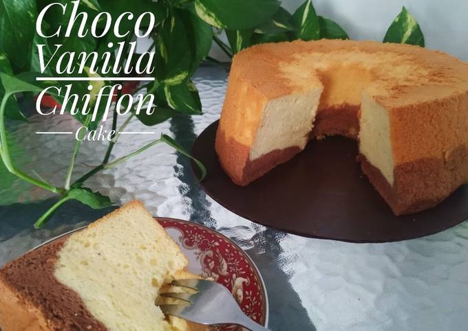 Choco Vanilla Chiffon Cake