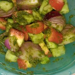 A picture of Green chutney salad.