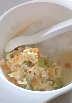 Foto resep Tumis telor, ayam, wortel & buncis