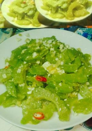 Foto resep Telur Asin Tumis Pare