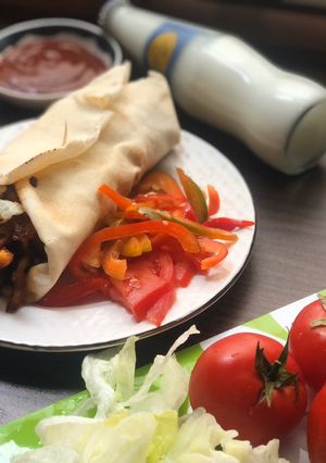 عکسی از دستور شاورما مرغ