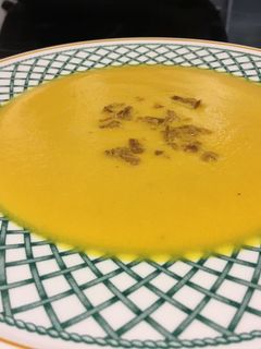 Una foto de Crema de calabaza