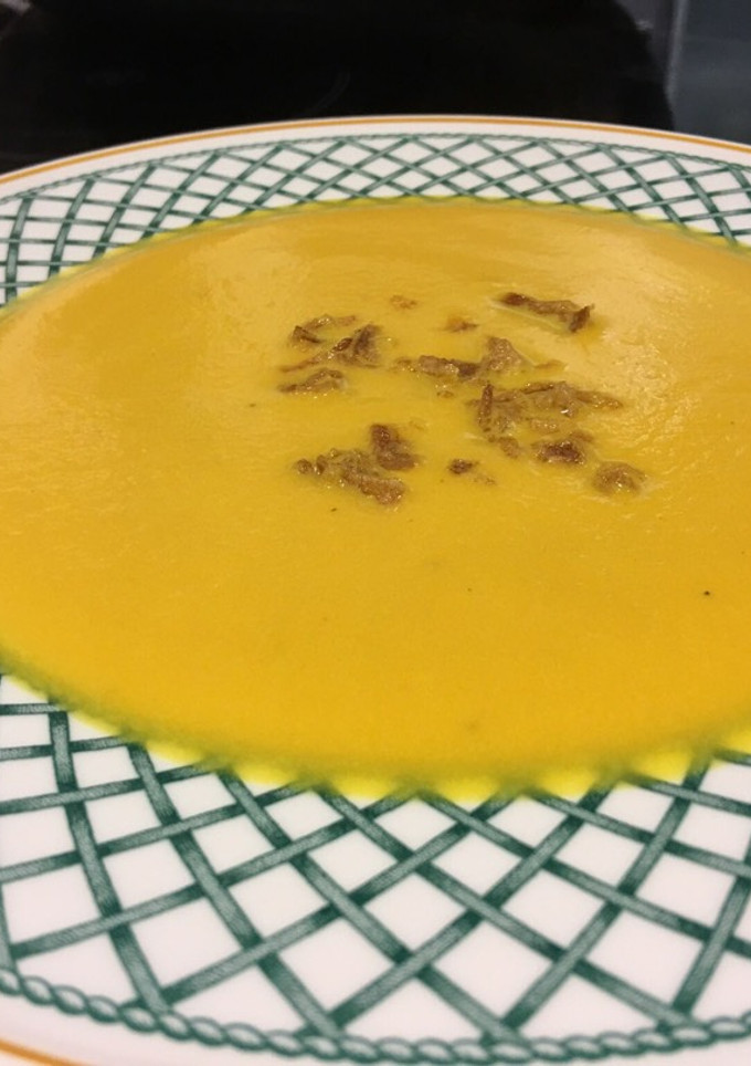 Una foto de Crema de calabaza
