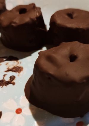 Une photo de Bouchées banane - chocolat