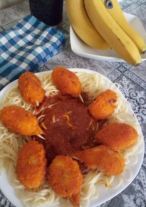 صورة لوصفة سباغيتي بكويس كراب (السلطعون)