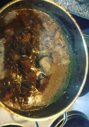 A picture of Spicy Pork Bicol Express.