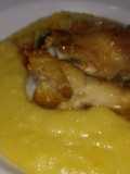 Frango com Quiabo e Polenta Mole À Minha Moda