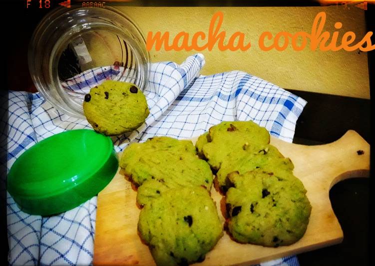 Bagaimana Menyiapkan Macha cookies chocolatos Anti Gagal
