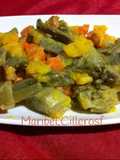 Verduras salteadas con ajos