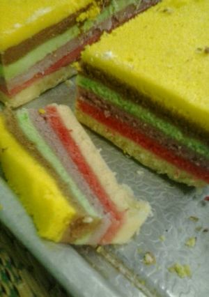 Foto resep 2. Rainbow Kukus Sederhana