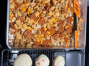 A picture of spices pretzels