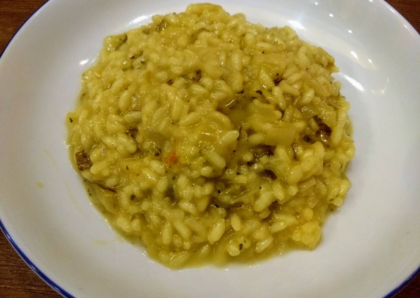 Pear and cheddar risotto
