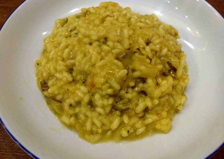 Pear and cheddar risotto