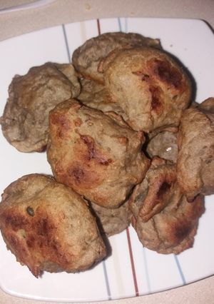 Una foto de Bizcochitos de garbanzos y champiñones