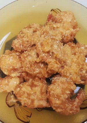 Foto resep Udang telor asin / prawn salted egg