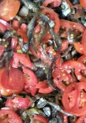 A picture of Fried fulu/sized omena.