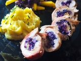 Stuffed Chicken thighs-with red cabbage