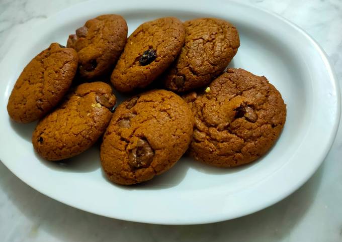 Choco Raisin Chewy Cookies