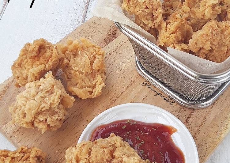 Resep (1.10) Chicken Popcorn Anti Gagal