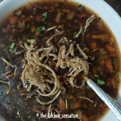 A picture of Veg manchow soup.