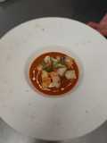 Langostinos en salsa bisquet