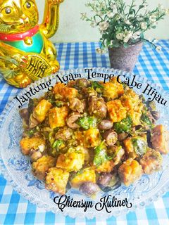 Foto resep Jantung Ayam Tempe Cabe Hijau