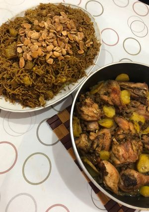صورة لوصفة البرياني مع تبسي الدجاج