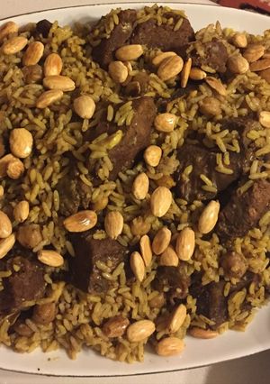 صورة لوصفة القدرة باللحمة 😋