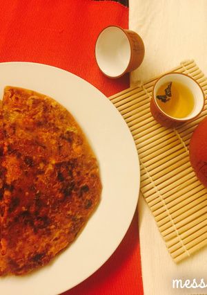 A picture of Schezwan Paratha.