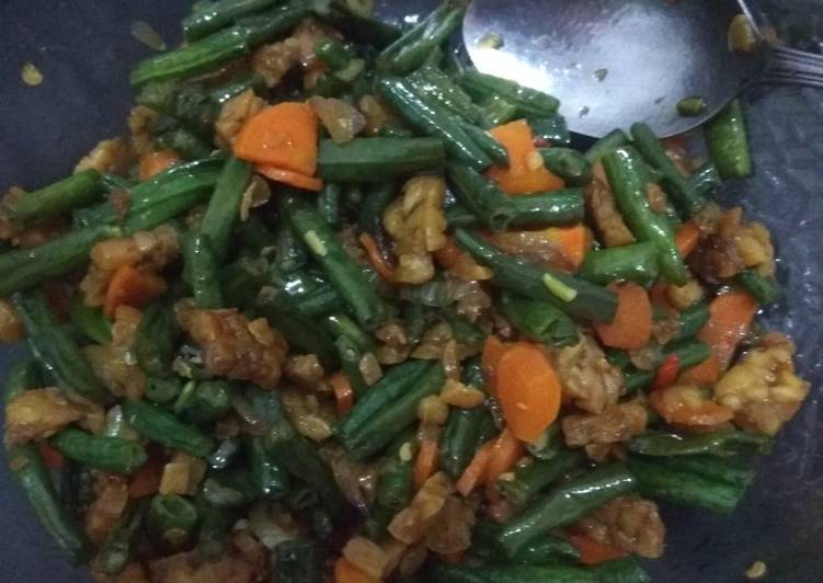 Resep Tumis Kacang Panjang, Wortel dan Tempe yang Menggugah Selera