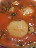 Bulgur Kibbeh in Tomato Sauce