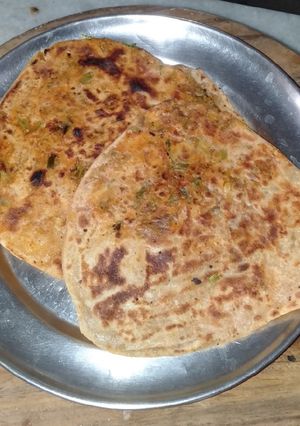 લીલા લસણના પરોઠા (Lila Lasan Paratha Recipe In Gujarati) રેસીપી મુખ્ય ફોટો