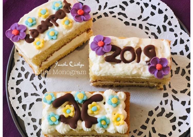Resep: Mini Monogram Cake yang sederhana