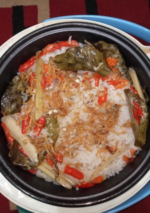 Foto resep Nasi liwet teri (rice cooker)