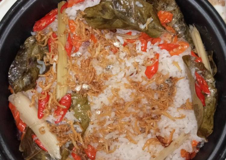 Resep Nasi liwet teri (rice cooker) yang Lezat
