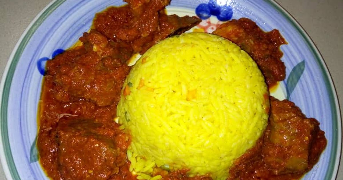Turmeric Rice And Stew Recipe by Ayie's Tasty 'N' Bellefull. (Abujamoms ...